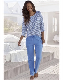 Пижама (2 шт.), с вышивкой логотипа на груди, синий H.i.s