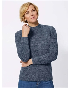 Свитер с воротником стойкой "Пуловер", синий Classic basics