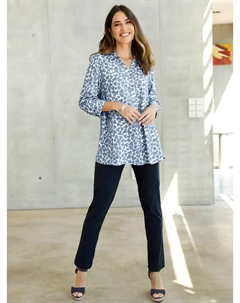 Длинная блузка, голубой Classic basics