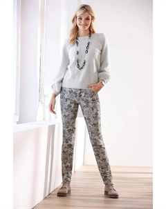 Вязаный свитер "Пуловер", серый Heine