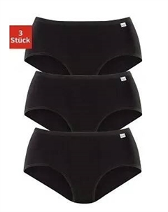 Трусики на талии (3 шт.), без раздражающих боковых швов, черный Speidel