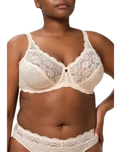 Бюстгальтер на косточках "Amourette 300 W X", выполненный из элегантного кружева с цветочным узором, цвет Orange Highlight Triumph