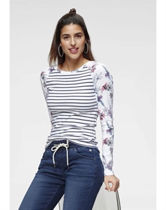 Рубашка с длинными рукавами и модным сочетанием узоров, темно-синий Kangaroos