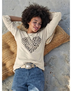 Свитер с круглым вырезом "Пуловер", цвет Sand-Meliert Heine