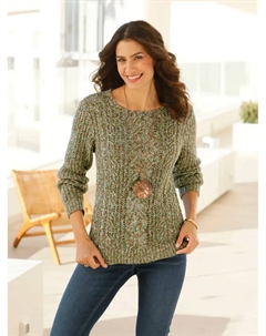 Вдохновение Вязаный свитер "Пуловер", цвет Schilf-Meliert Inspirationen