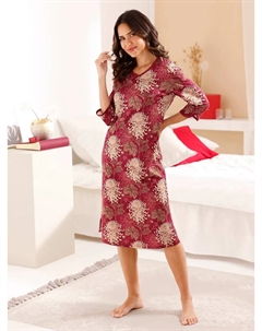 Ночная рубашка " " "Ночная рубашка", цвет Kirsche-Champagner-Bedruckt Wäschepur