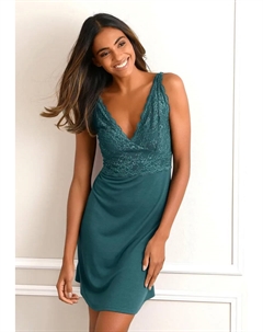 Пеньюар с кружевными деталями и регулируемыми бретелями, цвет Petrol Lascana