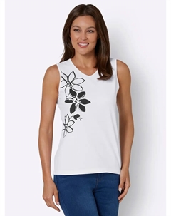 Топ-рубашка, цвет Weiß-Bedruckt Classic basics