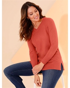 Длинный пуловер "Длинный пуловер", цвет Terra Classic basics