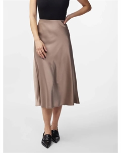 Юбка миди "YASPELLA HW MIDI SKIRT S. NOOS", цвет Fungi Y.a.s