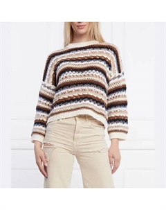 Свитер свободного кроя, коричневый Liu jo