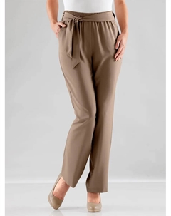 Классические базовые брюки-палаццо, коричневый Classic basics