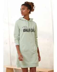 Платье-свитшот с изысканной вышивкой логотипа, цвет Mint-Melange Bench