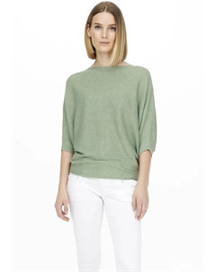 Вязаный свитер "NEW BEHAVE BATSLEEVE PULLOV. КНТ НООС ", цвет Basil Detail:Melange Jdy