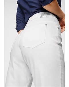 Удобные джинсы "Gracia", женственный крой, белый Mac