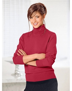 Повседневный образ Свитер-водолазка "Пуловер", красный Casual looks