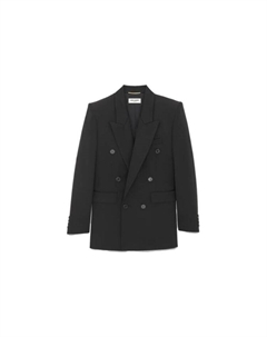 Пиджак женский на пуговицах, черный Saint laurent