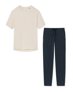 Ночное белье, цвет blau gepunktet/creme Schiesser