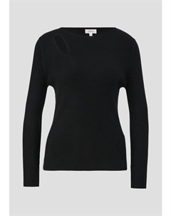 Пуловер, черный S.oliver