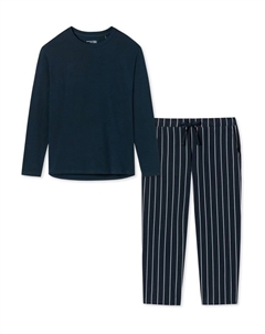 Ночное белье, цвет blau gestreift/dunkelblau Schiesser