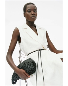 Платье-Блейзер с поясом, бежевый H&m