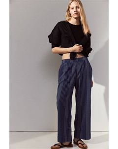 Брюки из бумажного пакета, синий H&m