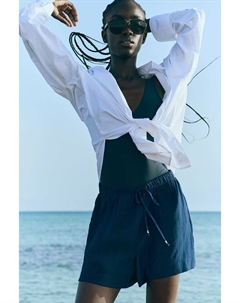 Шорты без застежки, синий H&m