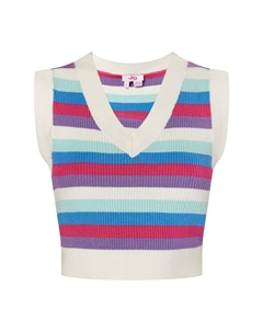 Свитер-жилет, цвет wollweiss mehrfarbig Mymo