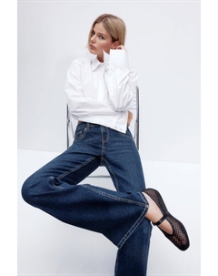 Расклешенные низкие джинсы, синий H&m