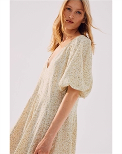 Платье с расклешенной юбкой, белый H&m