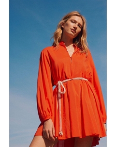 Платье с поясом макраме, красный H&m