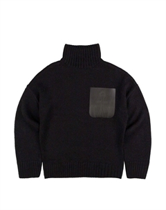 Джемпер Leather Patch Pocket Jumper, черный Jw anderson