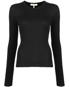 Топ из органического хлопка с длинными рукавами, черный Rag & bone