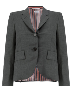 Однобортный пиджак с заостренными лацканами, серый Thom browne