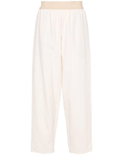 Зауженные брюки Palmer в полоску, бежевый Uma wang