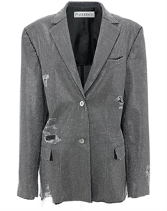 Блейзер с эффектом потертости и заклепками, синий Jw anderson