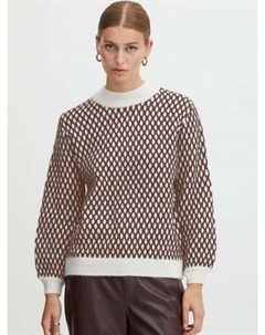 Вязаный свитер ихкамара, коричневый Ichi