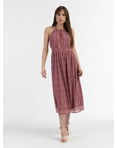 Шифоновое платье миди, красный Faina