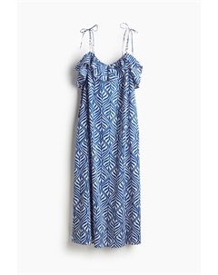 Платье Flounce-trimmed Camisole, синий H&m