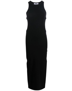 Платье макси без рукавов с вырезами, черный Msgm