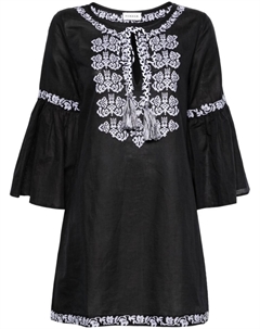 Мини-платье Ciclone с цветочной вышивкой PAROSH, черный Parosh