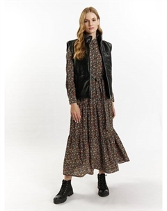 Кожаный жилет, черный Dreimaster