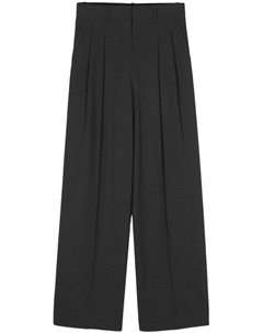 Широкие брюки со складками, серый Theory