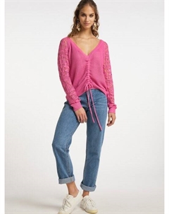 Вязаная кофта, розовый Izia