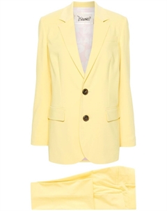 Креповый костюм с однобортным пиджаком, желтый Dsquared2