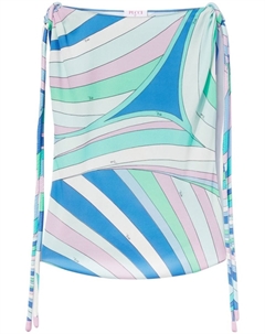 Топ с принтом Iride, синий Pucci