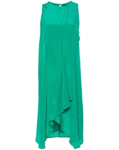 Шелковое платье миди без рукавов, зеленое Liu jo