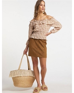 Кармен блузка, коричневый Izia