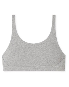 Бюстье из чистого ребра, серый Schiesser