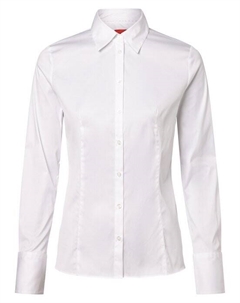 Блузка легко гладится вместе с приталенной рубашкой, белый Hugo